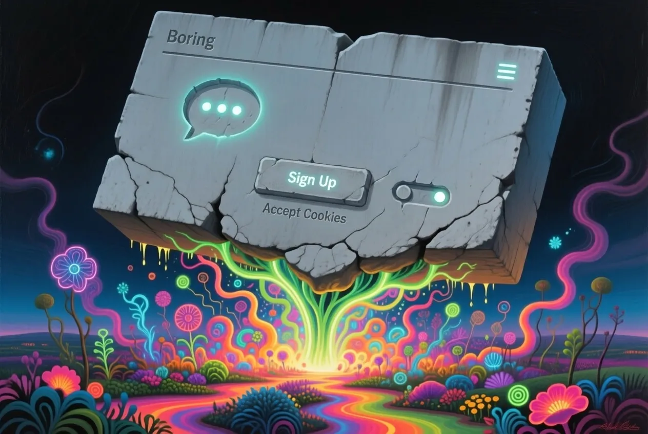 Abstract Digital Landscape / Bland Web representation