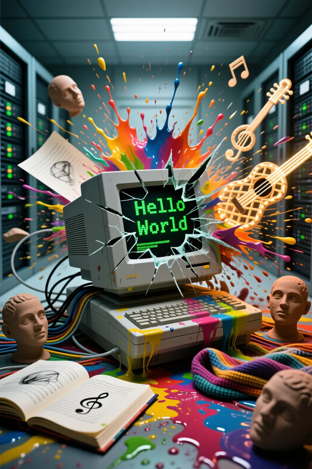 Abstract Digital Landscape / Bland Web representation